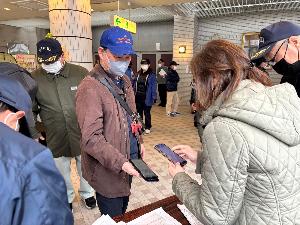原子力防災アプリを活用した受付訓練