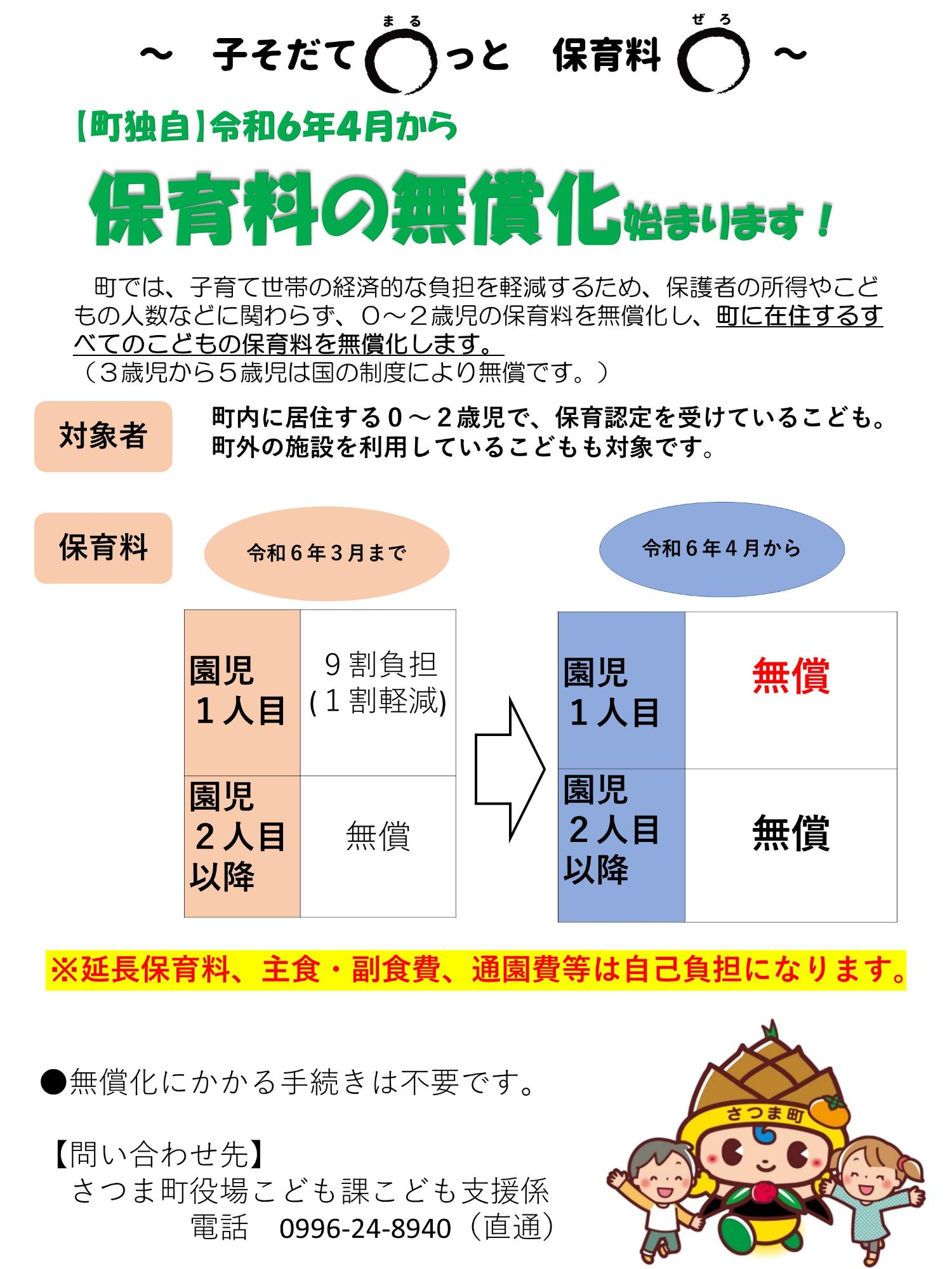 保育料無償化リーフレット1