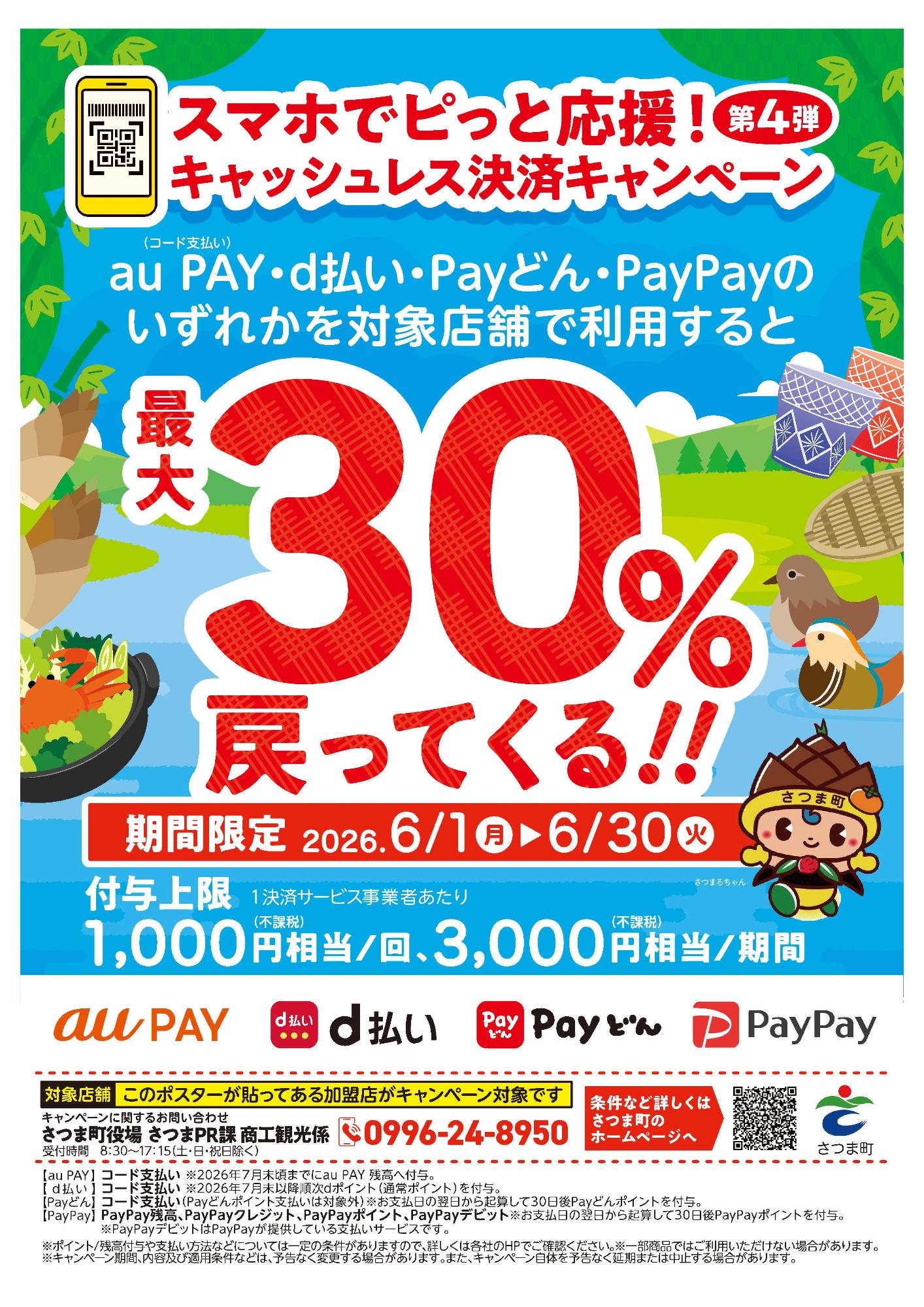 キャッシュ決済キャンペーン
