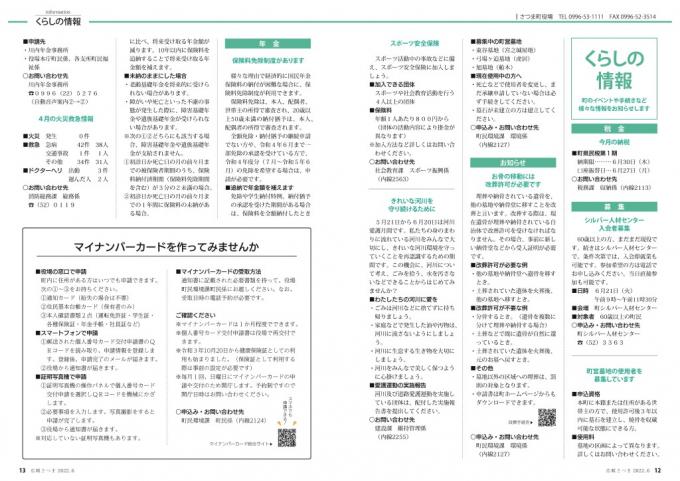 広報さつま6月号12~13ページの画像