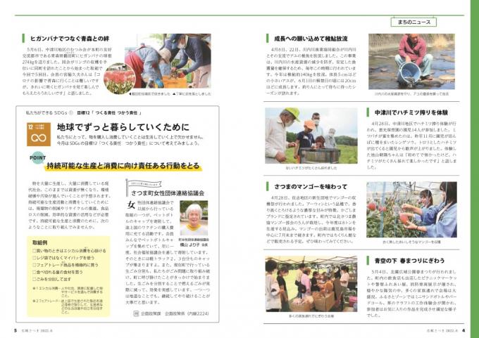 広報さつま6月号4~5ページの画像
