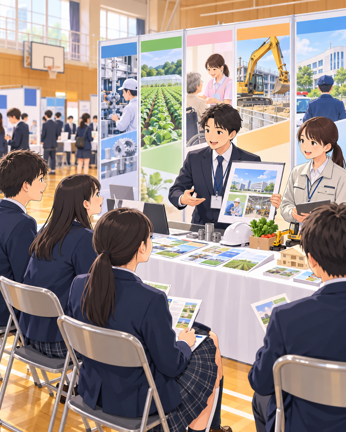 (イメージ)薩摩中央高校生向け さつま町内合同企業説明会