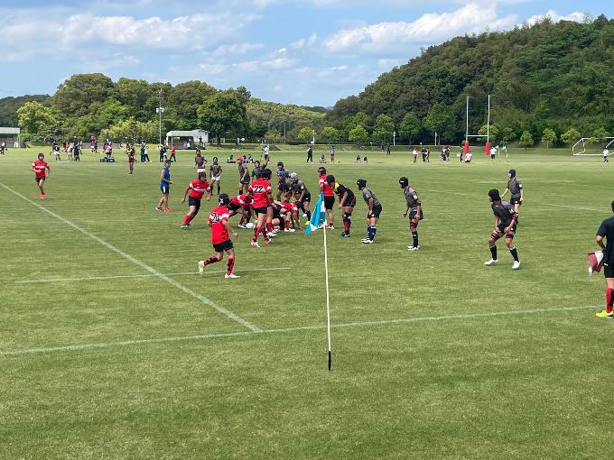 高校男子ラグビー合宿の様子
