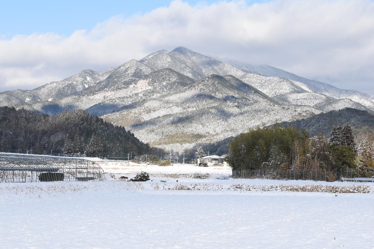 雪の日の紫尾山