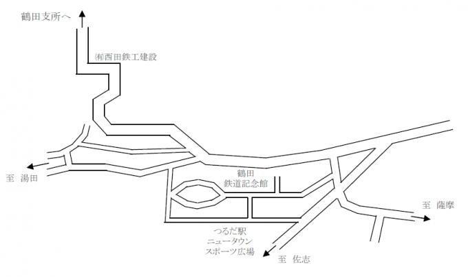 つるだ駅ニュータウン（特定公共賃貸住宅）の周辺地図の画像