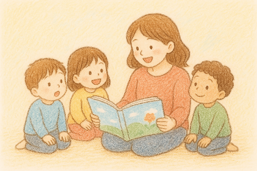 （イメージ）おはなしの部屋（鶴田中央公民館図書室）